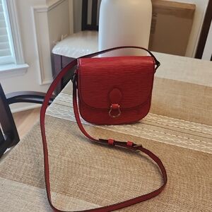 Louis Vuitton Red Epi St Cloud PM Crossbody